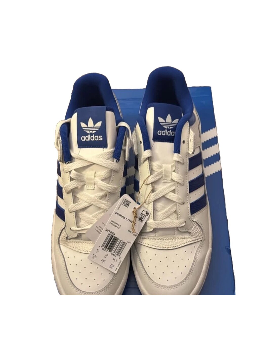 Adidas Forum Low CL IH7829 White Royal Blue Size 10.5 Mens